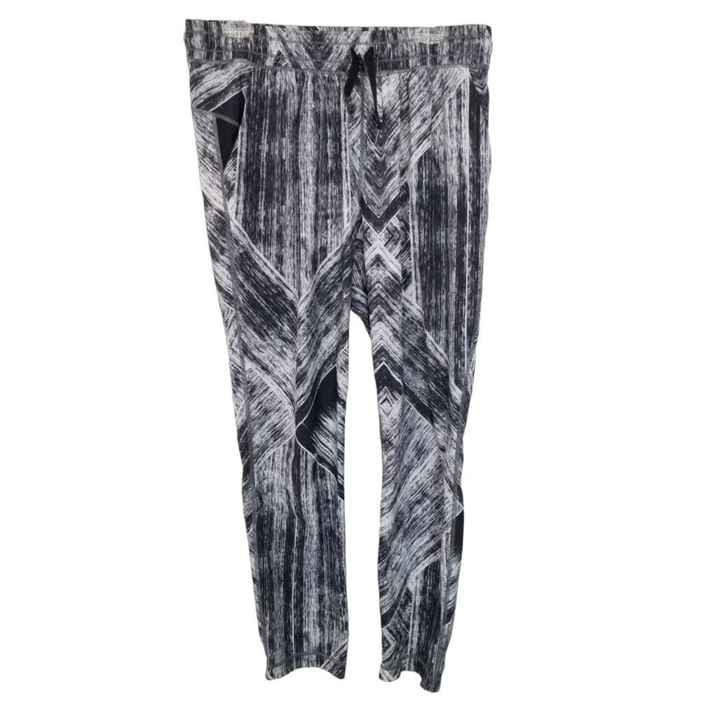 Lululemon Womens 8 Black/White Full-On Luon Jet Cr - Picture 2 of 9